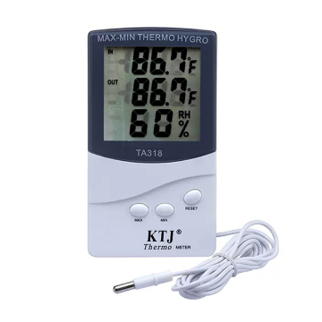 TA318 LCD Display Indoor/Outdoor Digital Thermometer and Hygrometer with Probe