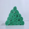 Biodegradable printed plastic waste bags on roll