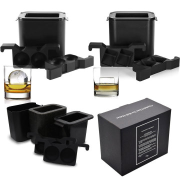 Hot Sale Silicone Smooth Ice Cube Tray with Lid - Food Grade Slower Melting Ice Ball Maker