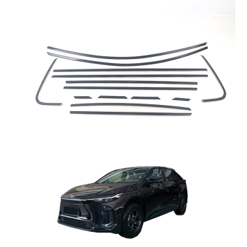 2022 Toyota BZ4X Stainless Steel Chrome Window Trim and Kick Panel Parts