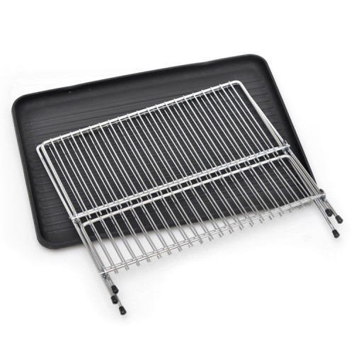 Kitchen Dish Rack Kitchen Folding Dish Drainer Rack with Tray Factory