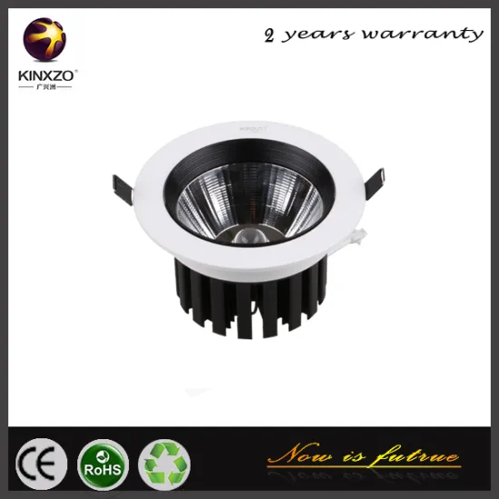 12w anti-glare Lustrous COB LED ceiling downlight with high gloss color