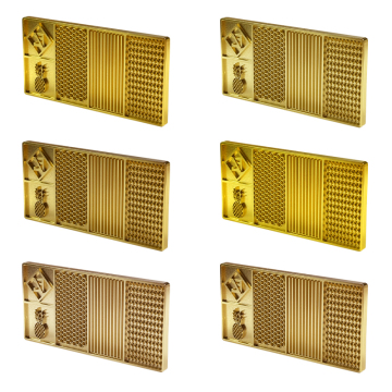 Customizable Brass Ice Plate for Whiskey and Cocktails