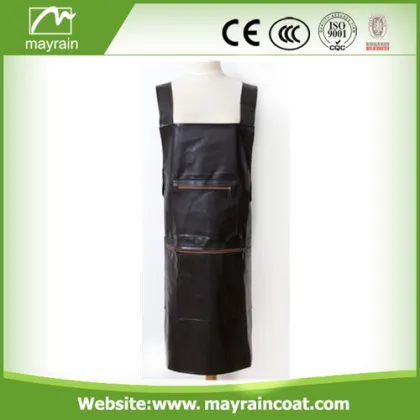 Black Adjusted PU Apron