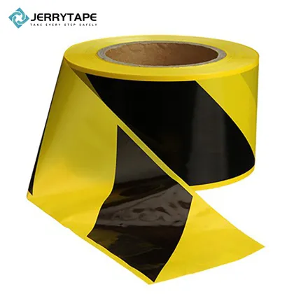 No Adhesive Yellow Black Safety Warning Tape