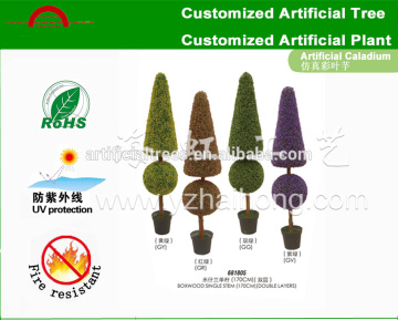 Custom made topiary tree/artificial boxwood trees for wedding/artificial trees for shopwindow
