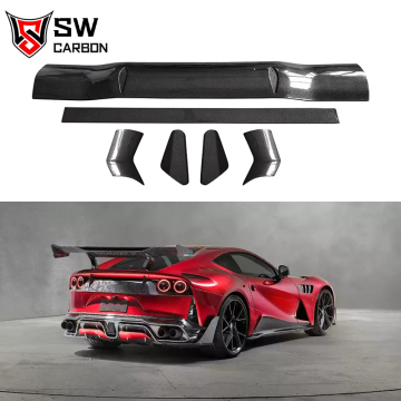 Ala posteriore in fibra di carbonio in stile MSY per Kit per prestazioni dell'aria Superfast Ferrari 812