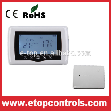 LCD digital programmable 433Mhz wireless room thermostat