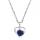 Lapis lazuli Love Heart Birthstone Prendant Colliers de pierre précieuse pour les femmes