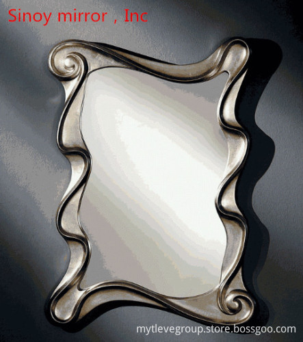Unframed Bathroom mirror glass coated silver with thickness 2-8mm