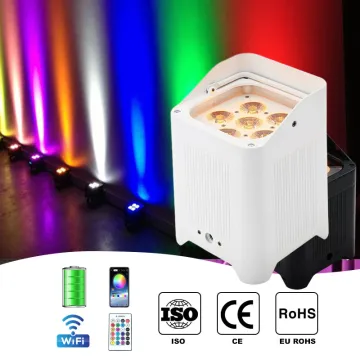 6in1 DMX Wireless Battery Uplight (4x18w RGBWA+UV)