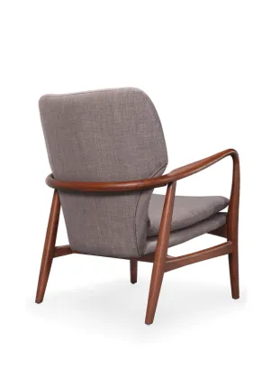 Nordic casual linen fabric single sofa