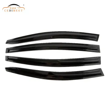Black Vent Wind Deflector Door Visor Acrylic Sun Visor for Elantra 2017-2020