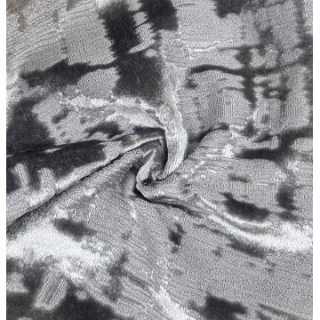 Tissu d'ameublement en velours chatoyant de luxe