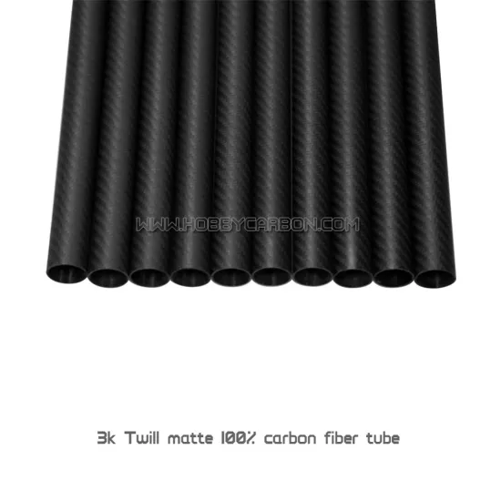 21.5x19.5X1000mm 100% Carbon Fiber 3k Twill Matte Tubes