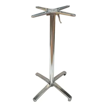 Casting Aluminum Polish High and Low Folding Bar Table Base