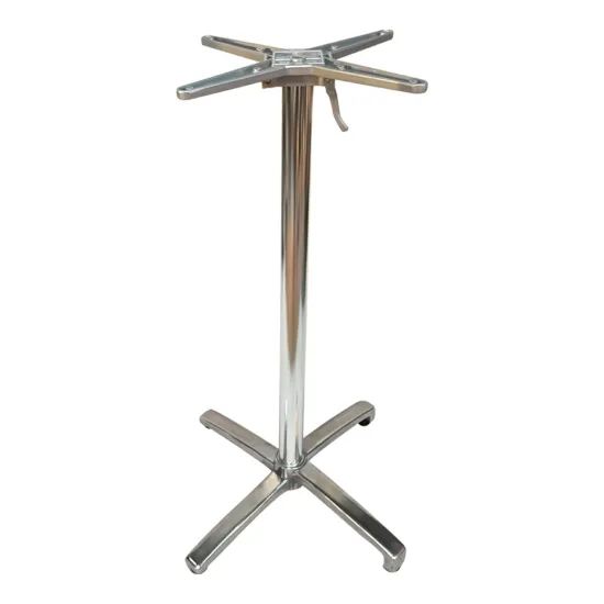 Casting Aluminum Polish High and Low Folding Bar Table Base