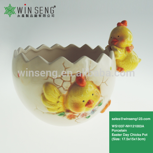 Easter Holiday Chicks Pot for Home Decoration WS1037-NH121003A