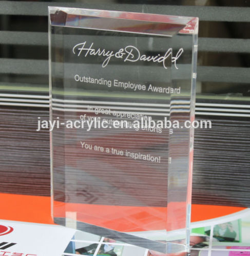 Custom High Quality Acrylic Award, Acrylic Award Blanks