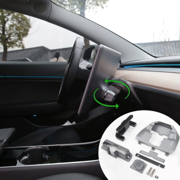360 Degrees Screen Rotating Holder for Tesla Model 3 & Y Swivel Mount