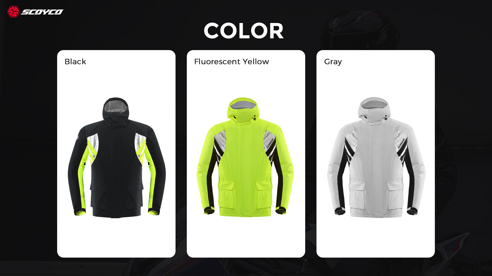 Cycling rain jacket