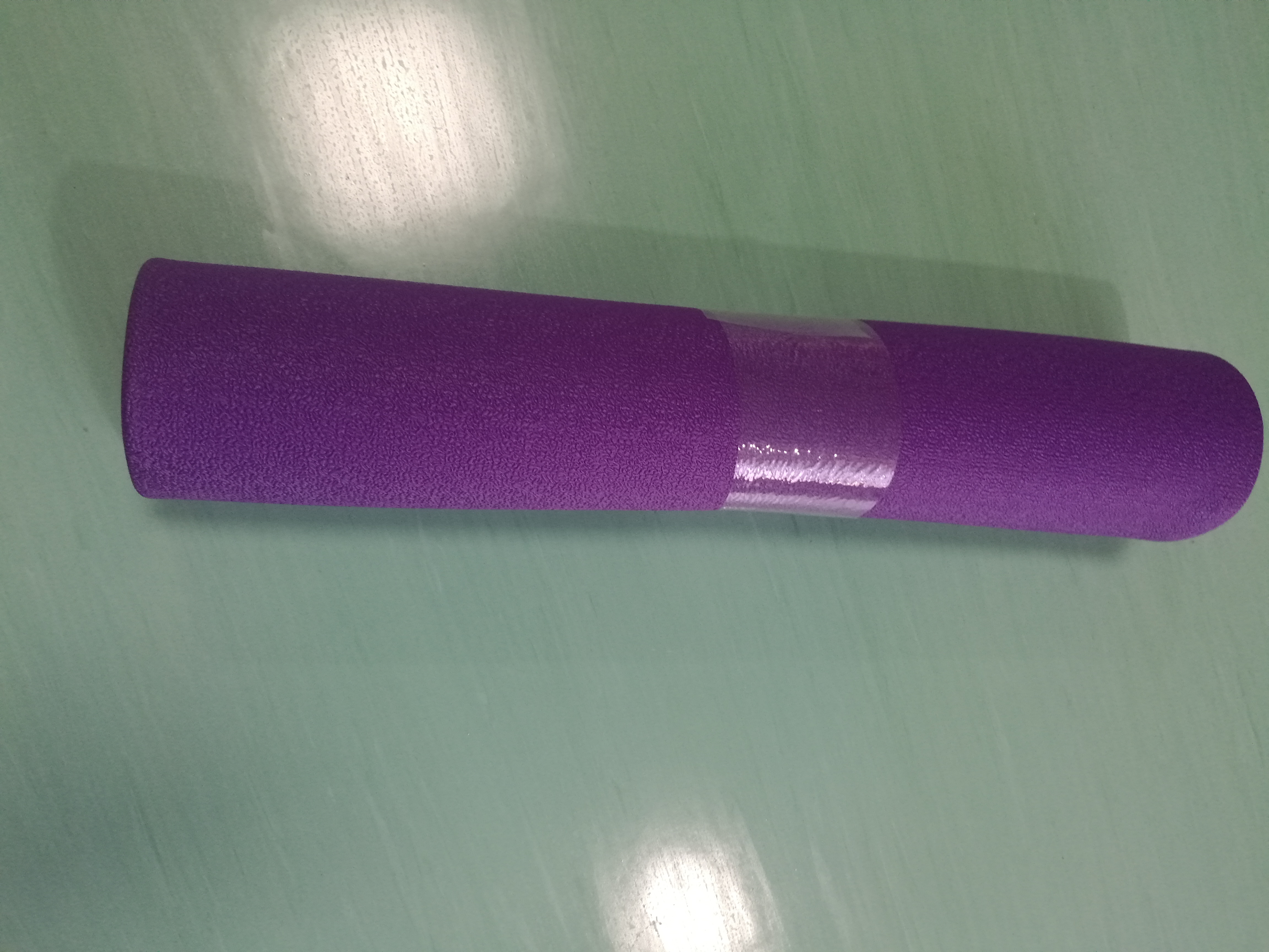 PVC double color embossed texture yoga mat