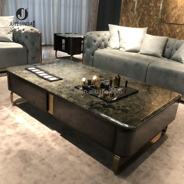 Luxury Natural Marble Large Multifunction Coffee Table for Living Room