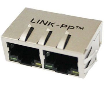 10/100 Base Dual Port Multi-port Rj45 Modular Plug 62f-1306ggd2nl
