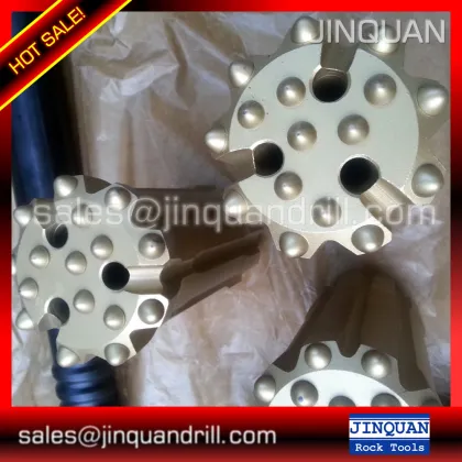 Jinquan rock drilling rock bits,GT60 115mm thread button bits for mining