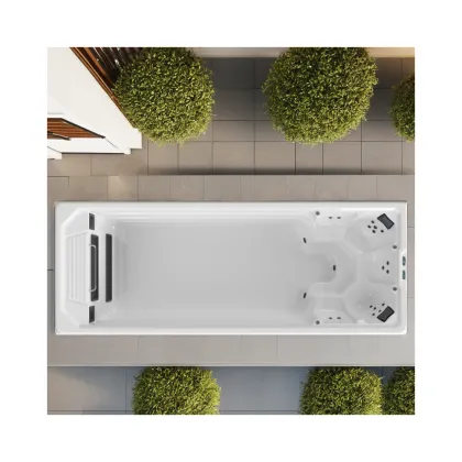 Balboa Ozone Control System Acrylic Swim Spa for Outdoor Hydro Massage & Endless Pools