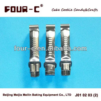 Stainless steel cake crimper set, hot selling cake decorating supplies