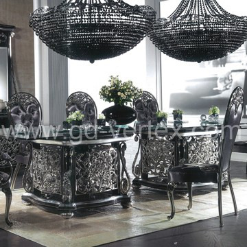 hot-sell new style dining fashion decorating golden dining table