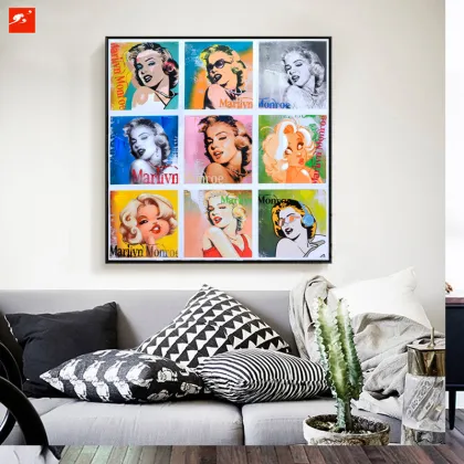 Monroe Hepburn Decorative Figure Oil Painting