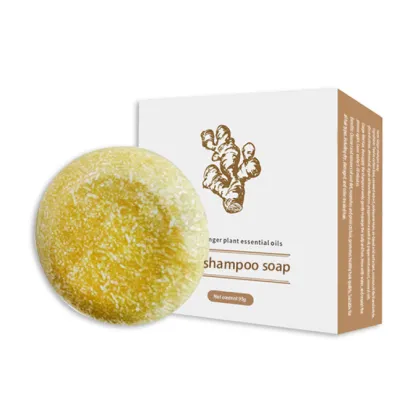 Ginger plant shampoo soap