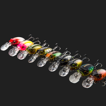 Peche Freshwater Multi-Color Artificial Crank Bait for Trout & Tilapia