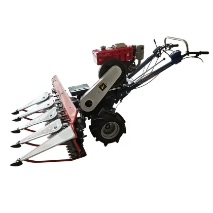 Walking Tractor Paddy Combine Harvester Wormwood Rice Reaper Harvest Machine For Wheat