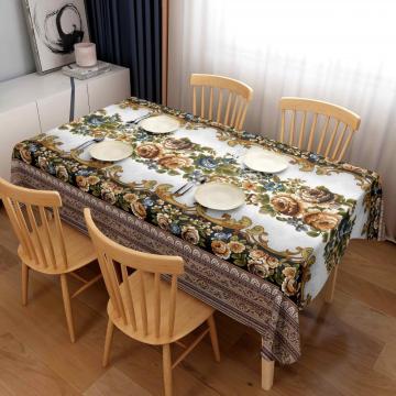 Return to the ancients PU Printed tablecloth