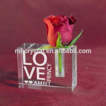 Crystal Block Bud Vase MH-V048