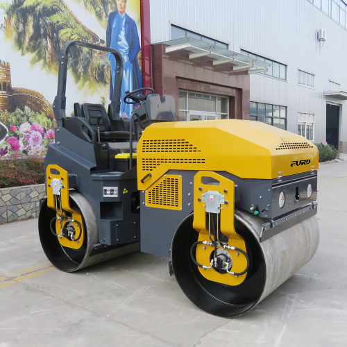 Roller jalan vibratory mini penuh hidrolik 4 ton ganda roller roller roller compactor