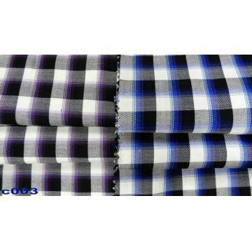 Yarn Dyed Cotton Fabric With White Blue Red Stripe Fabric