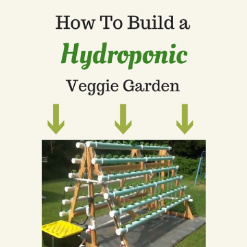 Homemade Vertical A-Frame hydroponic Gardening system