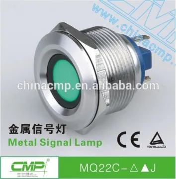 CMP stainless steel waterproof IP67 metal panel leds 22mm diameter indicator lamp