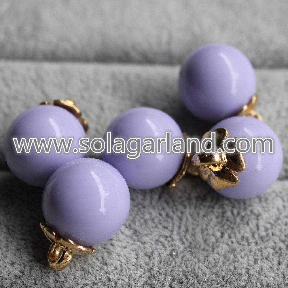 Round Beads Ball Dangle Pendants