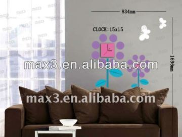 Removable Flowers wall stickers home decoration for bedroom