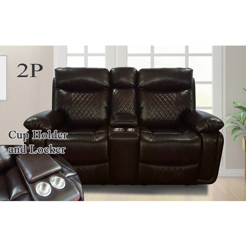Living Room Leather Recliner Sectional Sofa