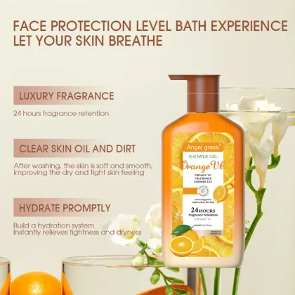 Angel Grass Orange VC Fragrance Shower Gel