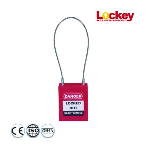 175mm Steel Cable Shackle Safety Padlock