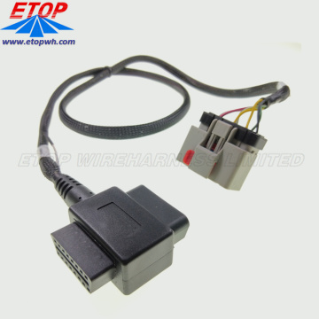 APEX 2.8MM 커넥터가 있는 J1962 OBD2 커버터 케이블