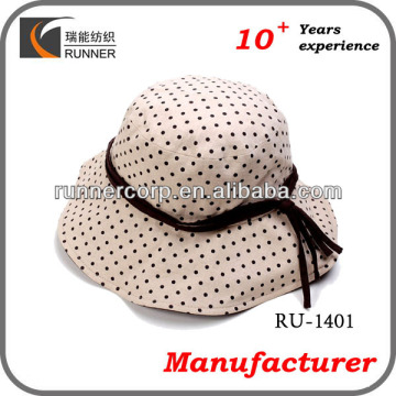 Ladies fashion wide brim sun hat