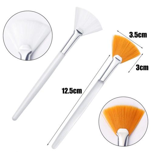 Clay Mud Facial Mask Fan Makeup Brushes